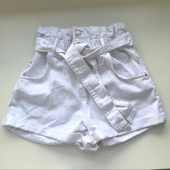Zara Pants - Zara paperbag Jean shorts